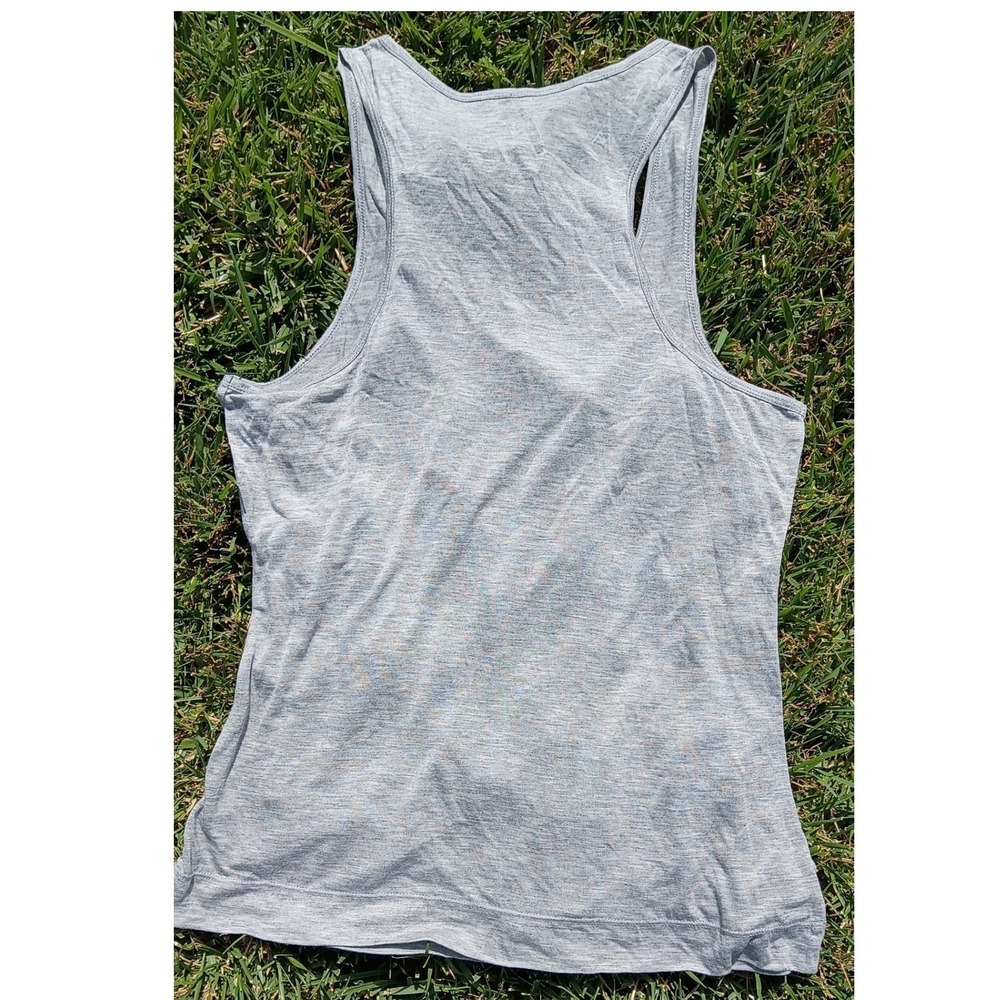 DVF Diane von Furstenberg 100% Modal Gray Racerback Tank Top Soft Lightweight XS - Picture 8 of 8